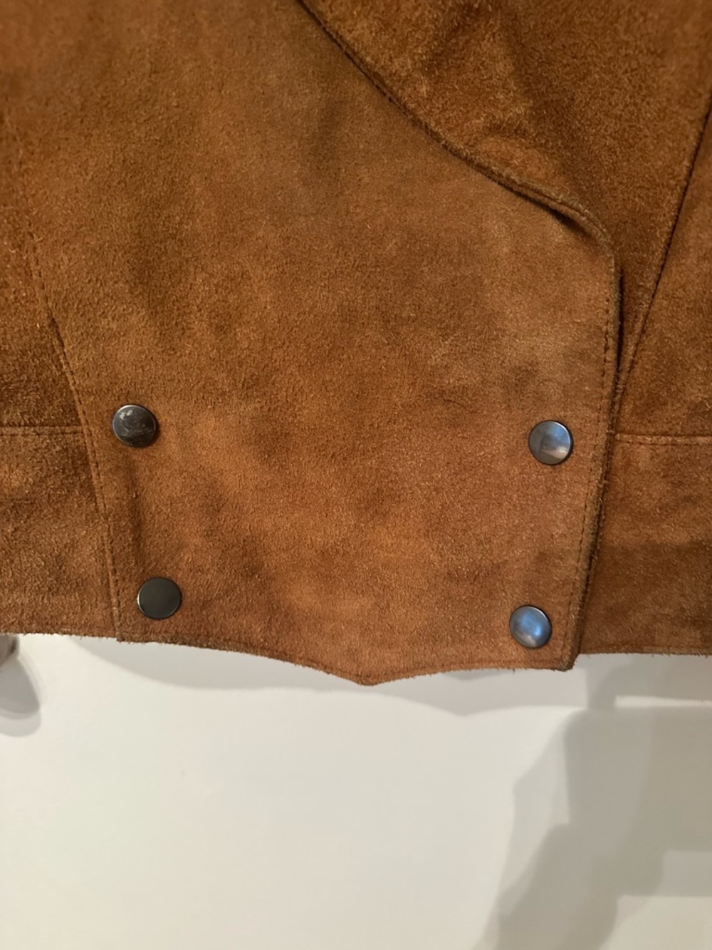 Vintage Suede Fringe heavy Jacket - Brown - Picture 3 of 9